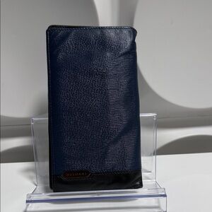 Bvlgari Serpenti Navy Leather Long Wallet